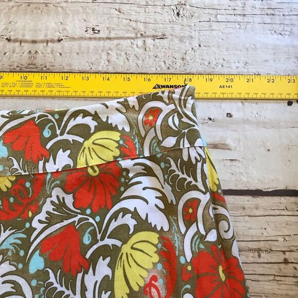 Cato Woman Multicolored Floral Linen Rayon Blend A-line Skirt Side Zip Size 16W - Picture 8 of 16